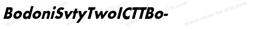 BodoniSvtyTwoICTT Bo字体转换